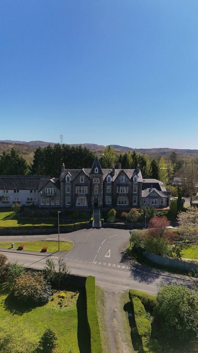 Victorian hotel aerial, Argyll